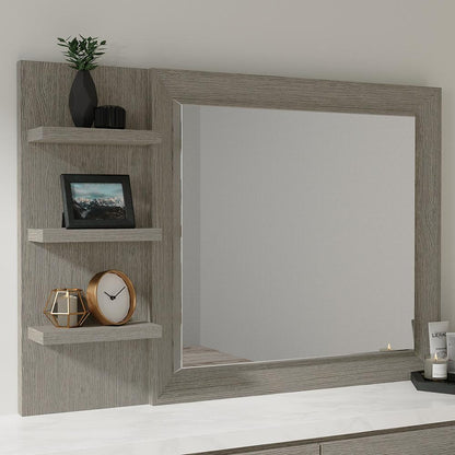 Parker House - Pure Modern - Bedroom Queen Platform Bed with Dresser and Mirror - BPUR-3PC-1250-DM veiw 8