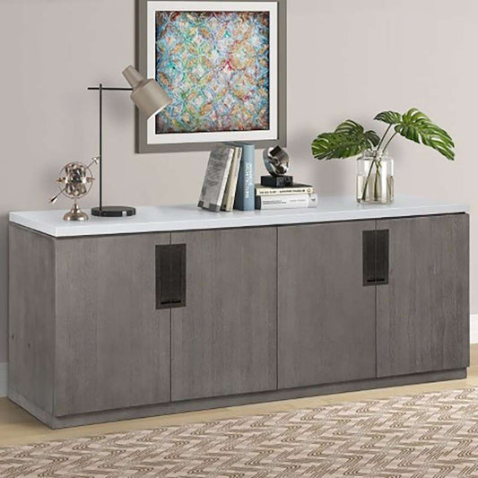 Parker House - Pure Modern Credenza with Quartz top - PUR384C_CLOSEOUT veiw 1