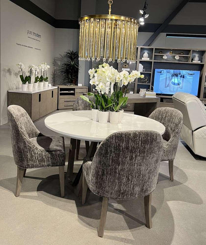 Parker House - Pure Modern Dining 54 in. Round Table with Wood Base - DPUR#54RND view 2