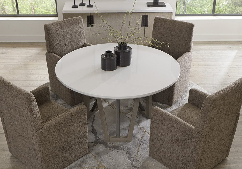 Parker House - Pure Modern Dining 54 in. Round Table with Wood Base - DPUR#54RND view 5