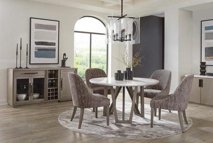 Parker House - Pure Modern Dining 54 in. Round Table with Wood Base - DPUR#54RND view 6