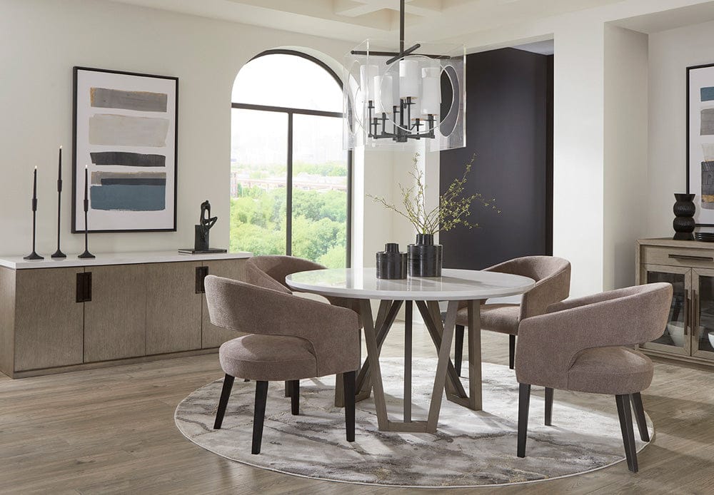 Parker House - Pure Modern Dining 54 in. Round Table with Wood Base - DPUR#54RND view 7