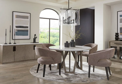 Parker House - Pure Modern Dining 54 in. Round Table with Wood Base - DPUR#54RND view 7
