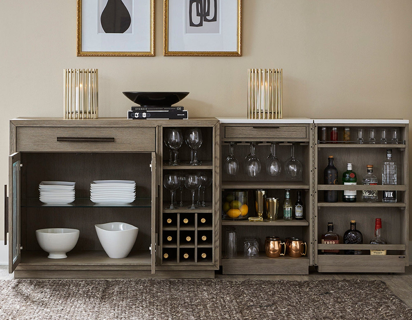 Parker House - Pure Modern Dining Multi-functional Server with Bar Cabinet - DPUR#47-2 view 9