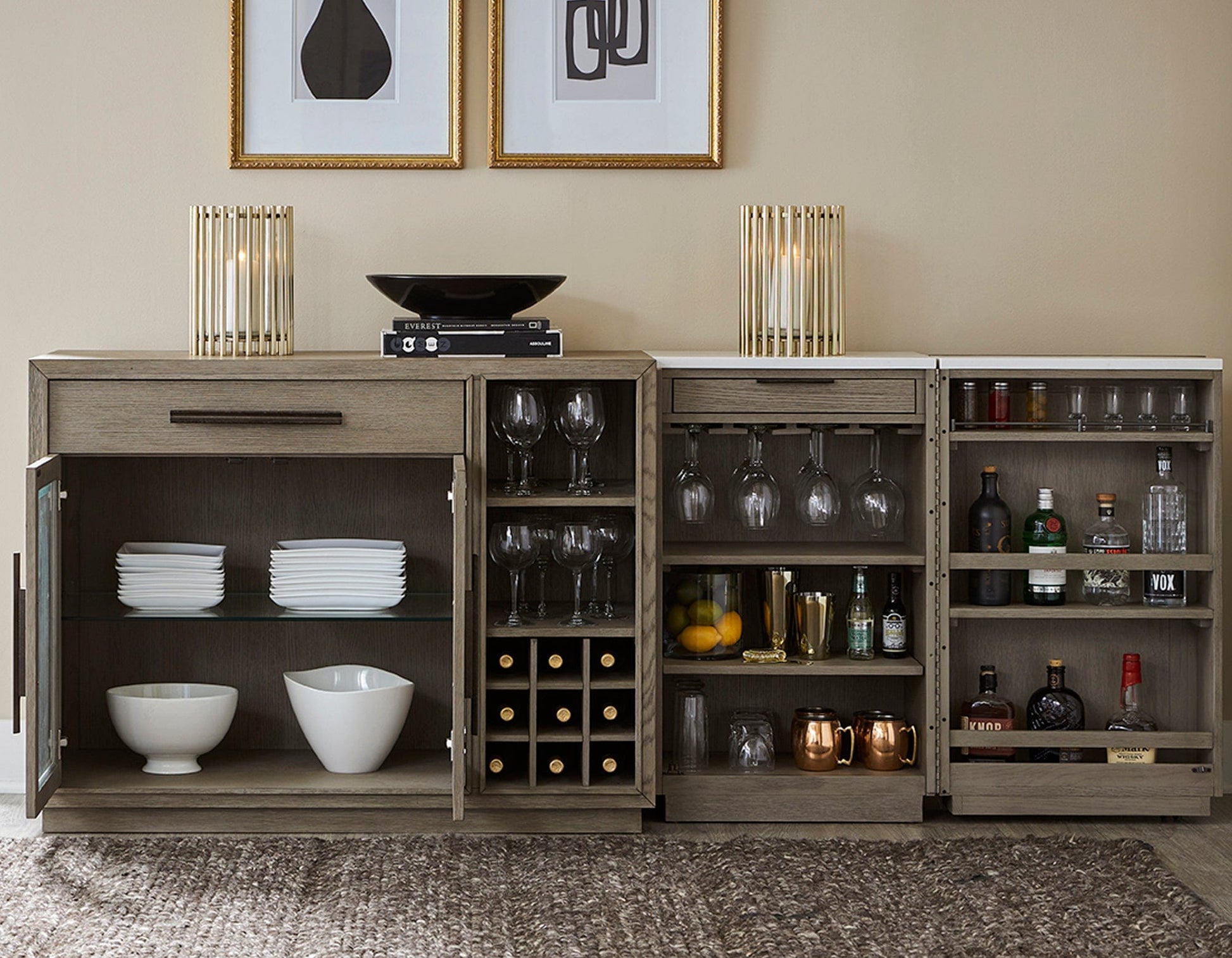 Parker House - Pure Modern Dining Multi-functional Server with Bar Cabinet - DPUR#47-2 view 9