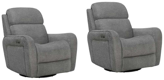 Parker House -  Quest - Upgrade Charcoal Cordless Swivel Glider Recliner - Powered By Freemotion (Set of 2) - MQUE#812GSPH-P25-2-UPCH_CLOSEOUT veiw 1