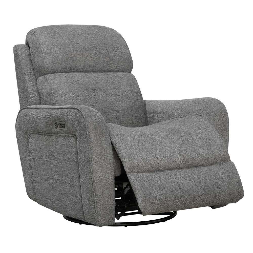 Parker House -  Quest - Upgrade Charcoal Cordless Swivel Glider Recliner - Powered By Freemotion (Set of 2) - MQUE#812GSPH-P25-2-UPCH_CLOSEOUT veiw 4