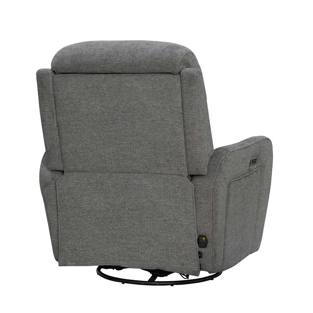 Parker House -  Quest - Upgrade Charcoal Cordless Swivel Glider Recliner - Powered By Freemotion (Set of 2) - MQUE#812GSPH-P25-2-UPCH_CLOSEOUT veiw 5