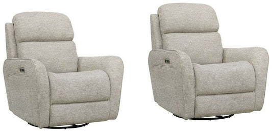 Parker House -  Quest - Upgrade Muslin Cordless Swivel Glider Recliner - Powered By Freemotion (Set of 2) - MQUE#812GSPH-P25-2-UPMU_CLOSEOUT veiw 1