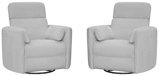 Parker House -  Radius - Angora Linen Manual Swivel Recliner (Set of 2) - MRAD#812GS-2-ANLI view 1