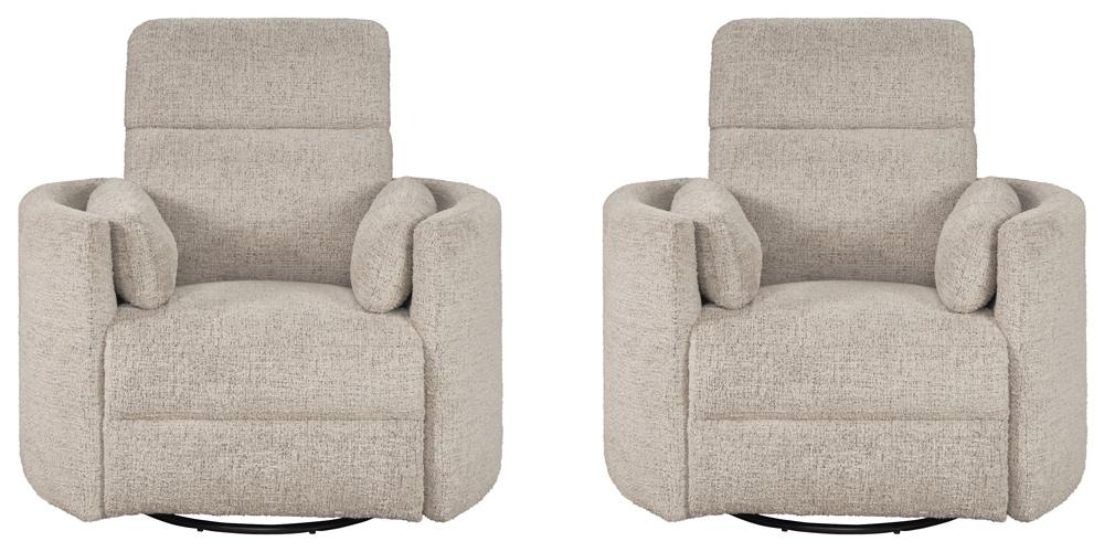 Parker House -  Radius - Burlap Manual Swivel Recliner (Set of 2) - MRAD#812GS-2-BRLP view 1