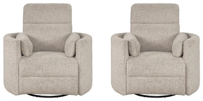 Parker House -  Radius - Burlap Manual Swivel Recliner (Set of 2) - MRAD#812GS-2-BRLP view 1