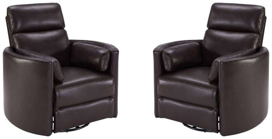 Parker House -  Radius - Florence Brown - Powered By Freemotion Cordless Power Swivel Glider Recliner (Set of 2) - MRAD#812GSP-P25-2-FBR view 1