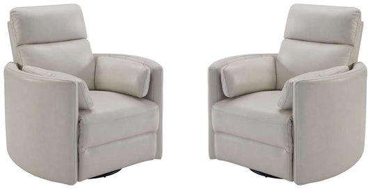 Parker House -  Radius - Florence Ivory - Powered By Freemotion Cordless Power Swivel Glider Recliner (Set of 2) - MRAD#812GSP-P25-2-FIV view 1