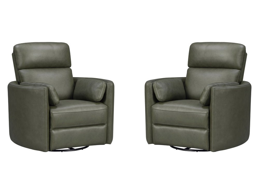Parker House - Radius - Lyric Sage Swivel Power Glider Recliner (Set of 2) - Lyric Sage - MRAD-KIT-812GSP-2-LYSG view 1