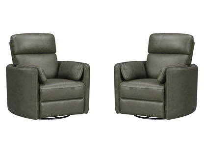 Parker House - Radius - Lyric Sage Swivel Power Glider Recliner (Set of 2) - Lyric Sage - MRAD-KIT-812GSP-2-LYSG view 1