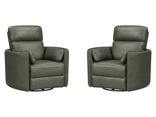 Parker House - Radius - Lyric Sage Swivel Power Glider Recliner (Set of 2) - Lyric Sage - MRAD-KIT-812GSP-2-LYSG view 1