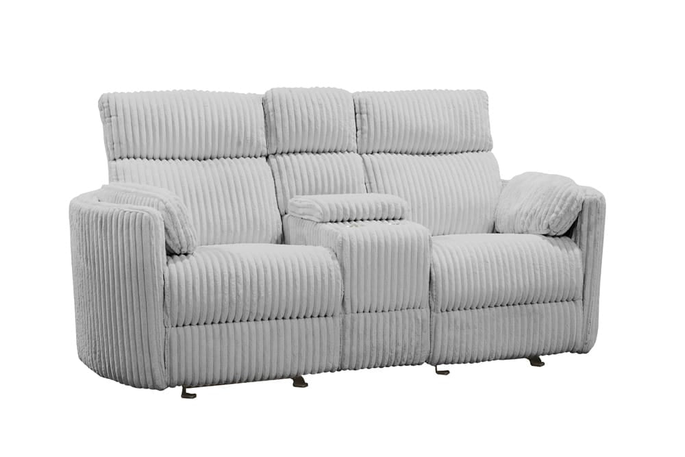 Parker House - Radius - Mega Grey Power Glider Reclining Console Loveseat - MRAD#822CPG-MGGR view 1