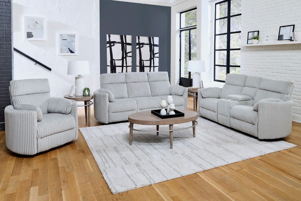 Parker House - Radius - Mega Grey Power Glider Reclining Console Loveseat - MRAD#822CPG-MGGR view 3