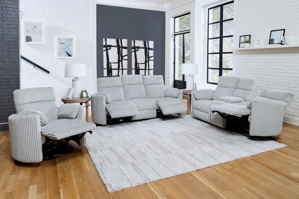 Parker House - Radius - Mega Grey Power Glider Reclining Console Loveseat - MRAD#822CPG-MGGR view 4