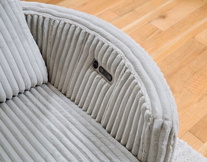 Parker House - Radius - Mega Grey Power Glider Reclining Console Loveseat - MRAD#822CPG-MGGR view 8
