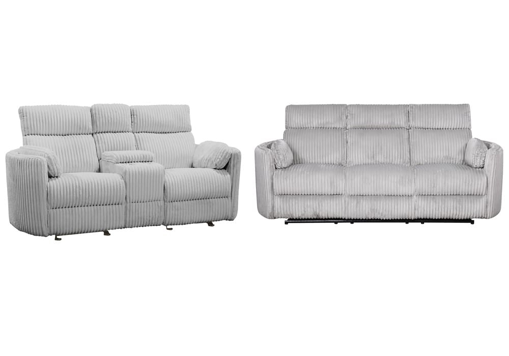 Parker House - Radius - Mega Grey Power Reclining Sofa and Loveseat - MRAD-32P-MGGR view 1