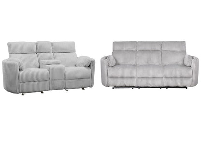 Parker House - Radius - Mega Grey Power Reclining Sofa and Loveseat - MRAD-32P-MGGR view 1