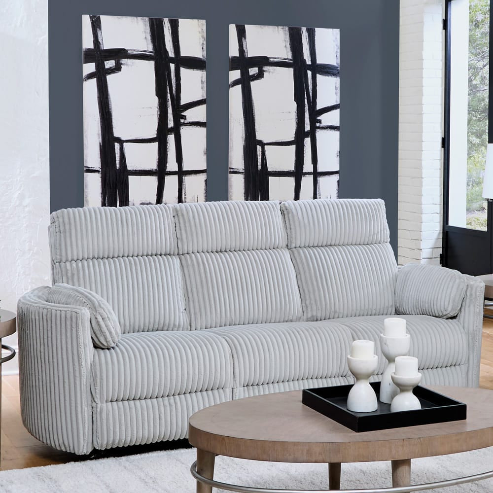 Parker House - Radius - Mega Grey Power Reclining Sofa and Loveseat - MRAD-32P-MGGR view 6