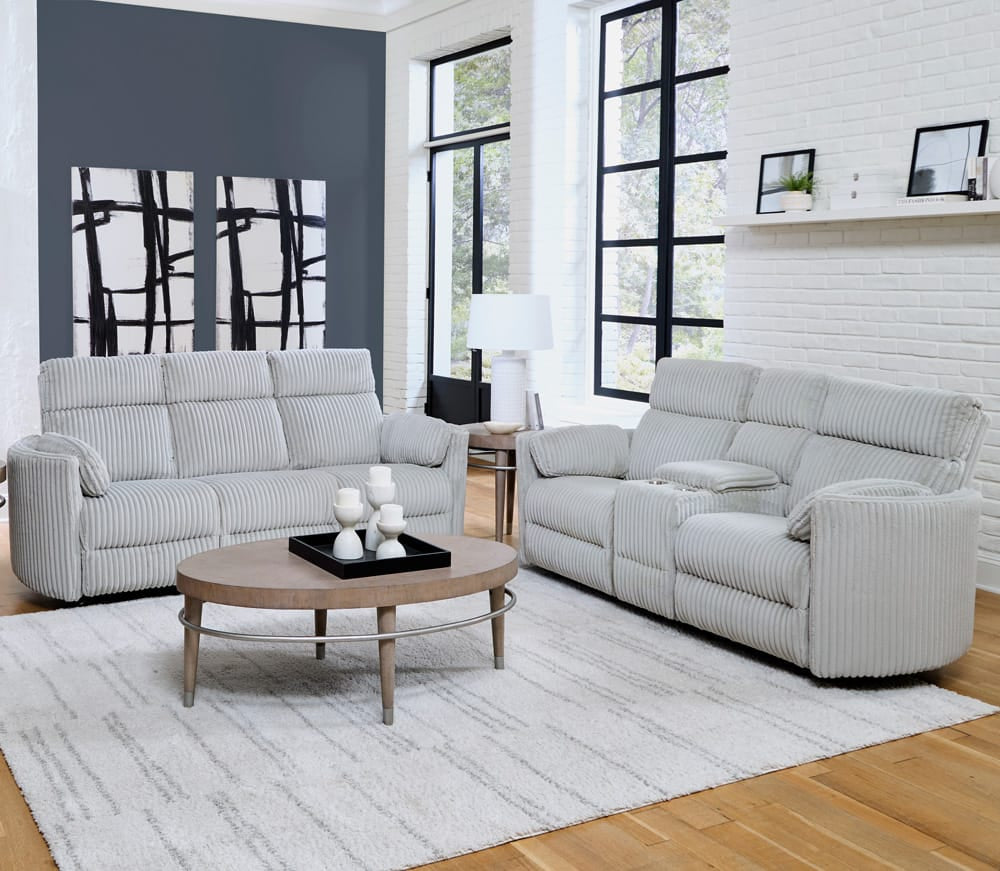 Parker House - Radius - Mega Grey Power Reclining Sofa and Loveseat - MRAD-32P-MGGR view 7