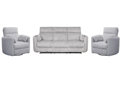 Parker House - Radius - Mega Grey Power Reclining Sofa and Two Recliners - MRAD-311P-MGGR view 1