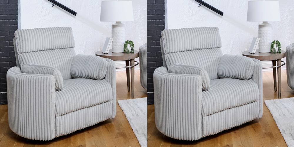 Parker House - Radius - Mega Grey Power Swivel Glider Recliner (Set of 2) - MRAD#812GSP-2-MGGR view 2