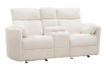 Parker House - Radius - Mega Ivory Power Glider Reclining Console Loveseat - MRAD#822CPG-MGIV view 1