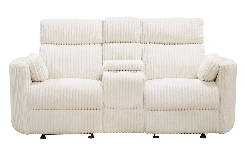 Parker House - Radius - Mega Ivory Power Glider Reclining Console Loveseat - MRAD#822CPG-MGIV view 3