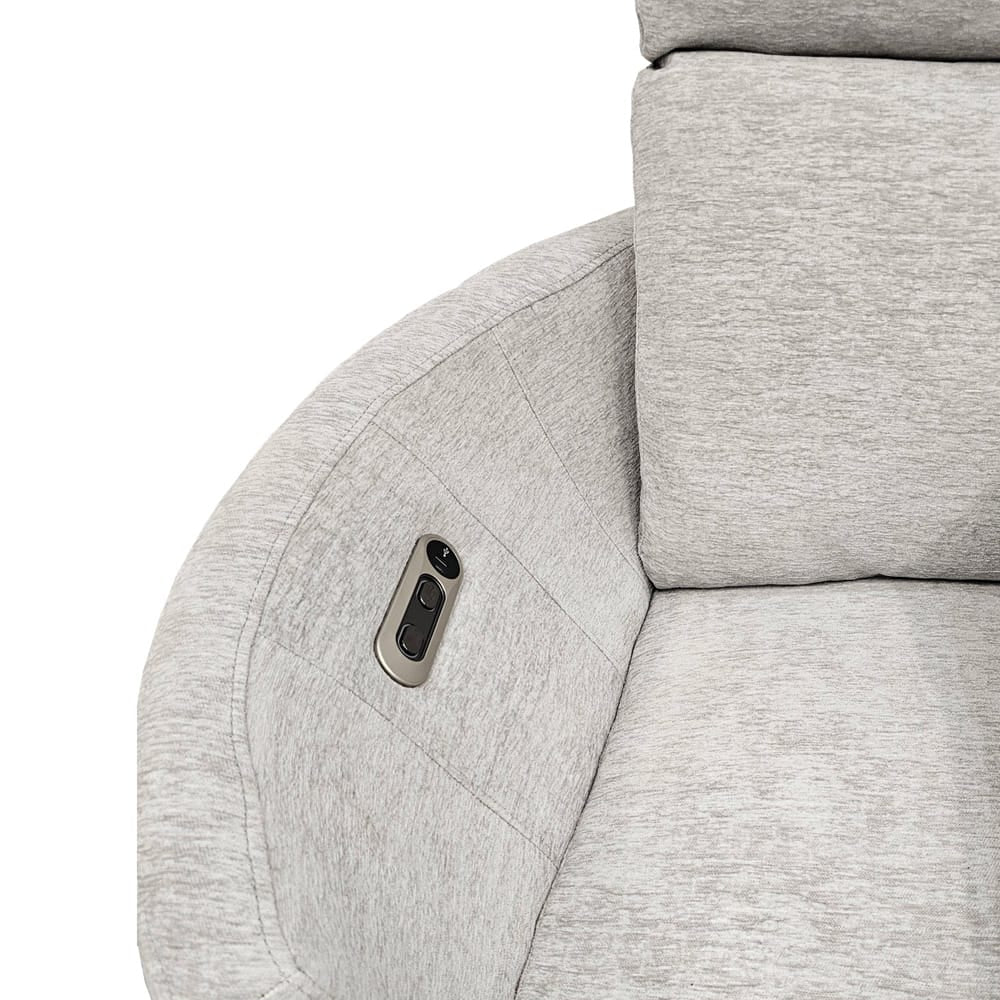 Parker House - Radius - Mega Ivory Power Glider Reclining Console Loveseat - MRAD#822CPG-MGIV view 5