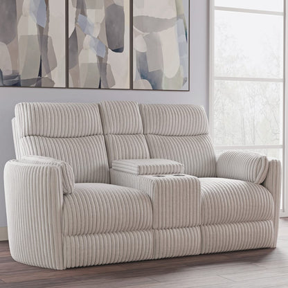 Parker House - Radius - Mega Ivory Power Glider Reclining Console Loveseat - MRAD#822CPG-MGIV view 6