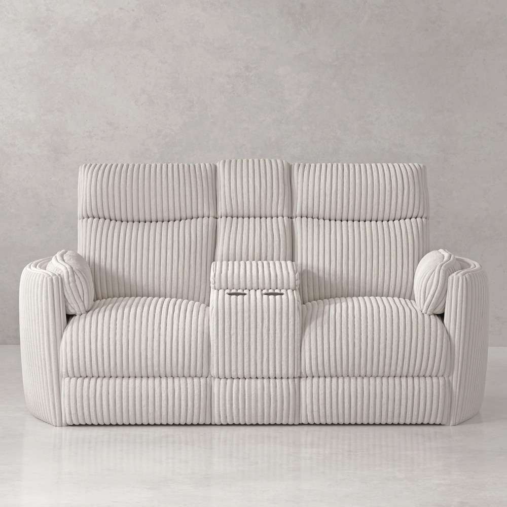 Parker House - Radius - Mega Ivory Power Glider Reclining Console Loveseat - MRAD#822CPG-MGIV view 8