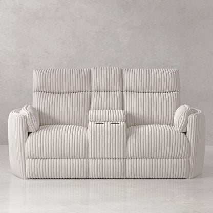 Parker House - Radius - Mega Ivory Power Glider Reclining Console Loveseat - MRAD#822CPG-MGIV view 8