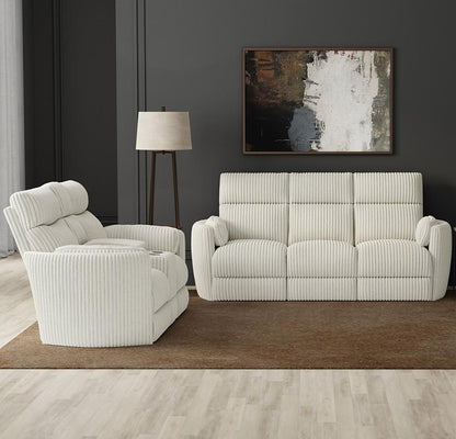 Parker House - Radius - Mega Ivory Power Reclining Sofa and Loveseat - MRAD-32P-MGIV view 2