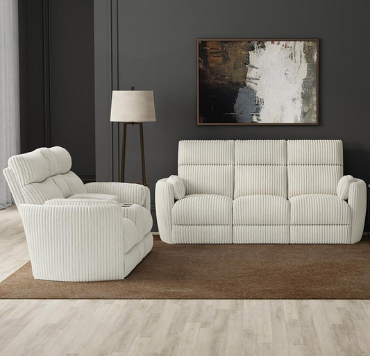Parker House - Radius - Mega Ivory Power Reclining Sofa and Loveseat - MRAD-32P-MGIV view 2