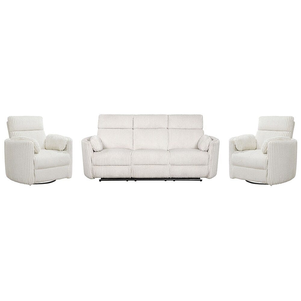 Parker House - Radius - Mega Ivory Power Reclining Sofa and Two Recliners - MRAD-311P-MGIV view 1