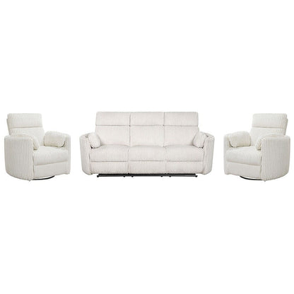 Parker House - Radius - Mega Ivory Power Reclining Sofa and Two Recliners - MRAD-311P-MGIV view 1
