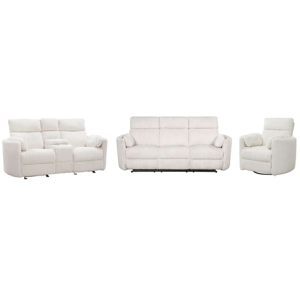 Parker House -  Radius - Mega Ivory Power Reclining Sofa Loveseat and Recliner - MRAD-321P-MGIV veiw 1