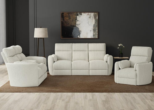 Parker House -  Radius - Mega Ivory Power Reclining Sofa Loveseat and Recliner - MRAD-321P-MGIV veiw 2