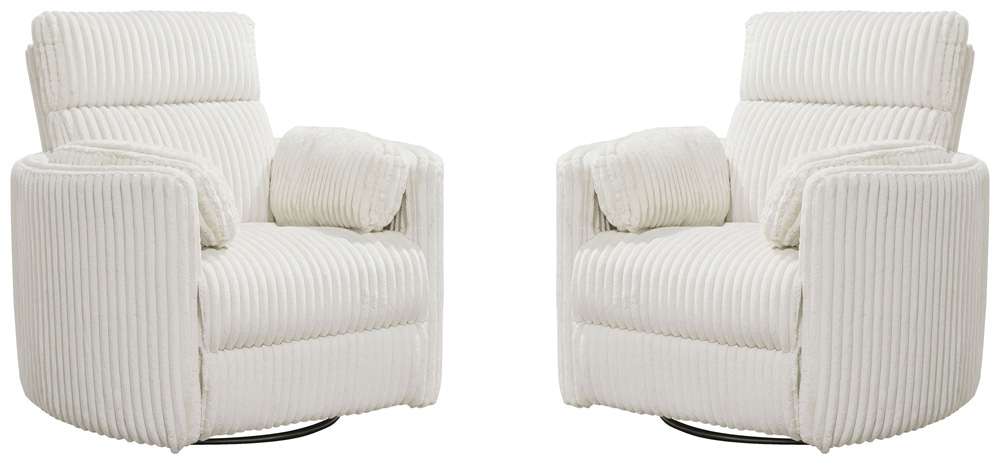 Parker House -  Radius - Mega Ivory Power Swivel Glider Recliner (Set of 2) - MRAD#812GSP-2-MGIV view 1