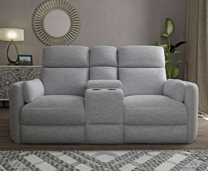 Parker House -  Radius - Mineral Power Glider Reclining Console Loveseat - MRAD#822CPG-MIN view 4
