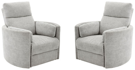 Parker House - Radius - Mineral Power Swivel Glider Recliner (Set of 2) - MRAD#812GSP-2-MIN view 1