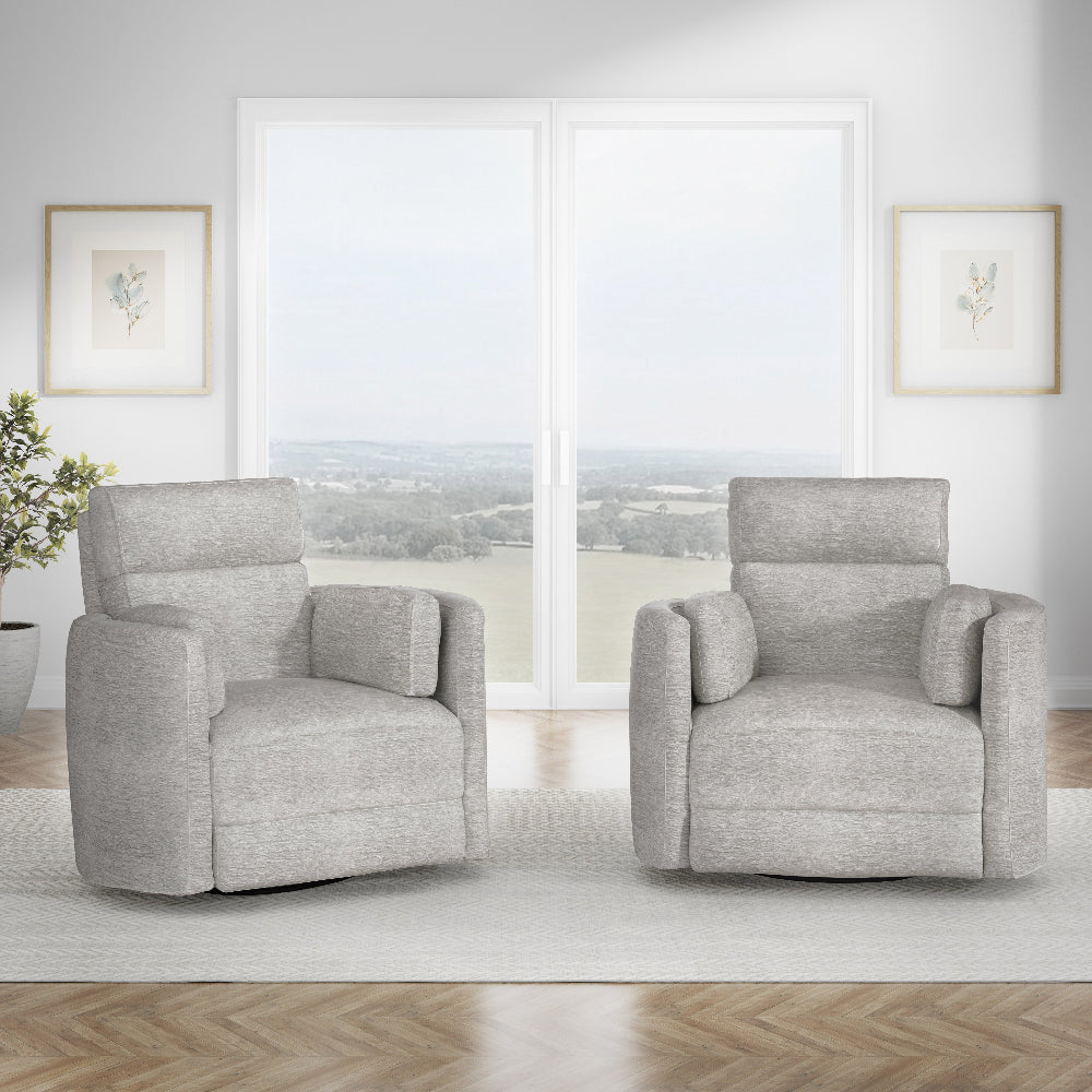 Parker House - Radius - Mineral Power Swivel Glider Recliner (Set of 2) - MRAD#812GSP-2-MIN view 9