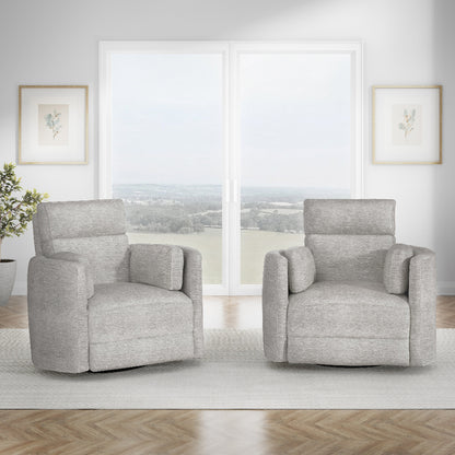 Parker House - Radius - Mineral Power Swivel Glider Recliner (Set of 2) - MRAD#812GSP-2-MIN view 9