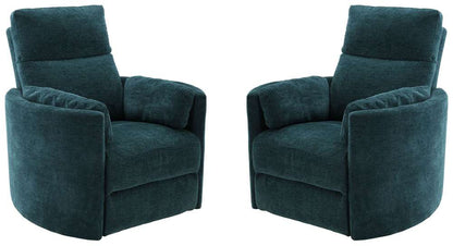 Parker House -  Radius - Peacock Power Swivel Glider Recliner (Set of 2) - MRAD#812GSP-2-PEA veiw 2
