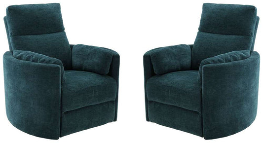 Parker House -  Radius - Peacock Power Swivel Glider Recliner (Set of 2) - MRAD#812GSP-2-PEA veiw 2